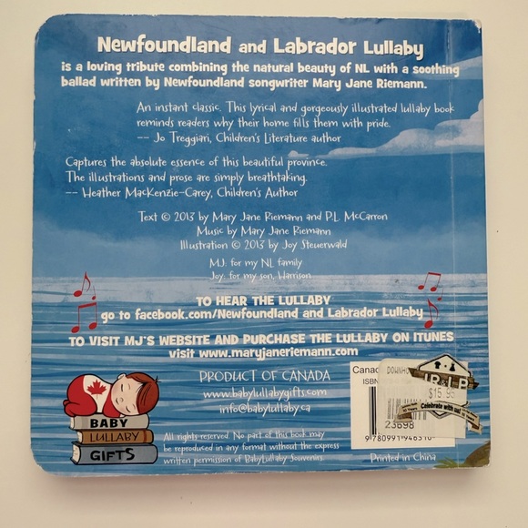 Newfoundland and Labrador Lullaby Board Book - Picture 4 of 4